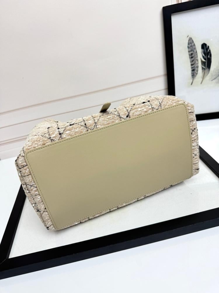 Modern Refined Blue Jacquard Shoulder Bag 28.5x21.5x17cm