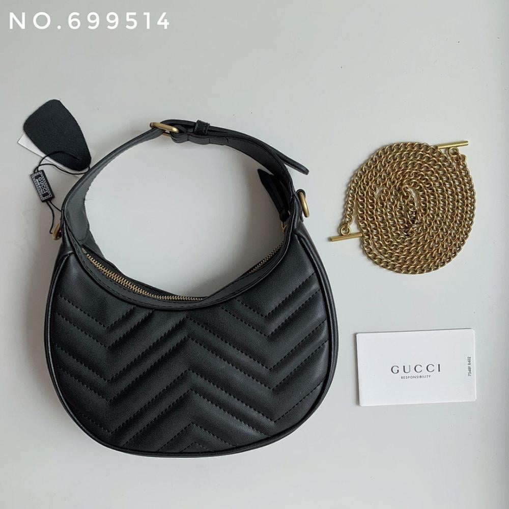 Luxury Refined Leather Shoulder Bag 21x11x5cm