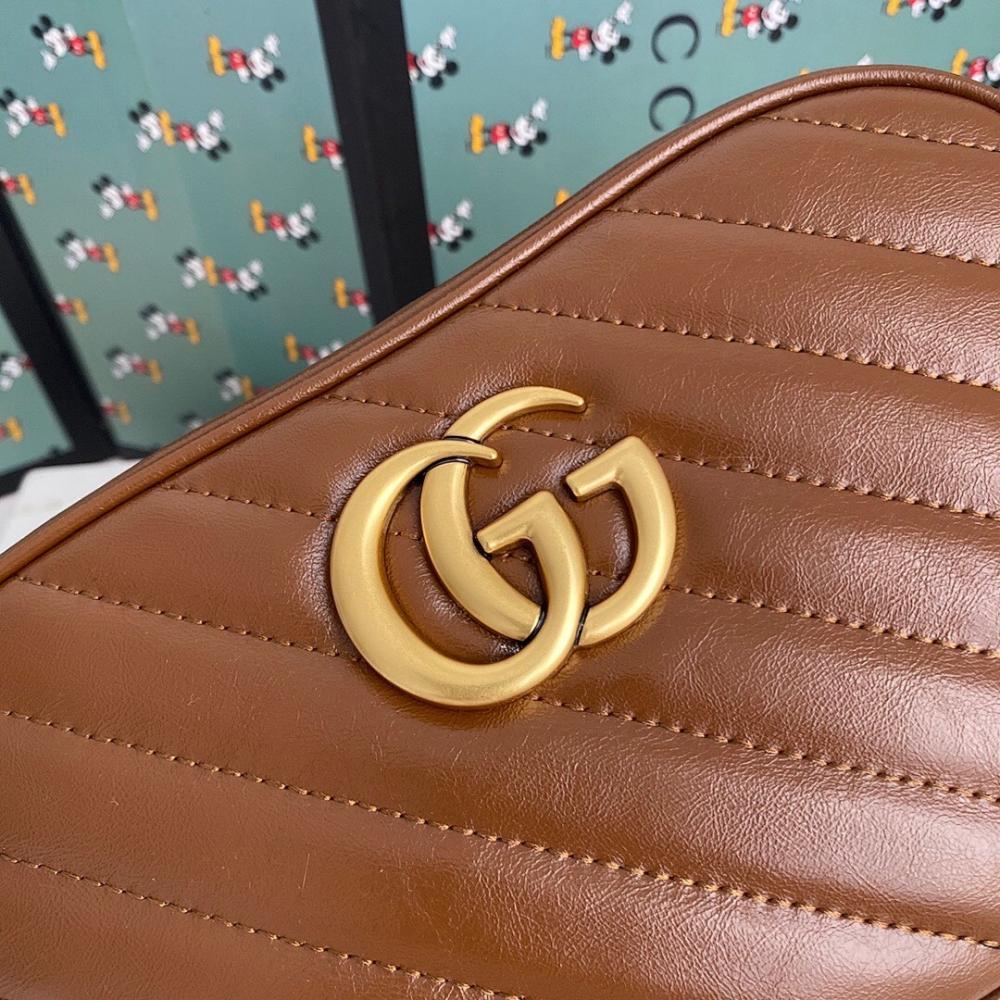 Alma Brown Quilted Leather Top Handle Bag 24x13x7cm