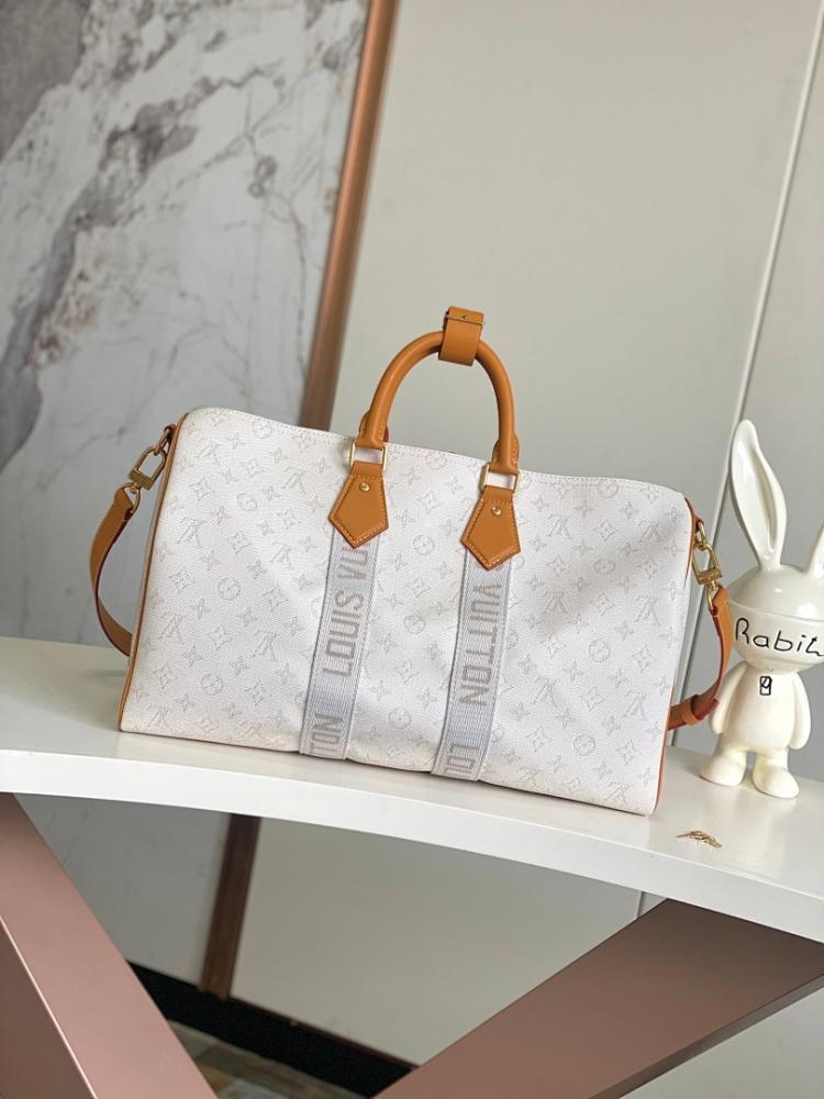 Keepall Monogram Leather Travel Bag Style 1975166484