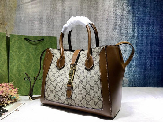 Luxury Leather Tote Bag 30x24x12cm