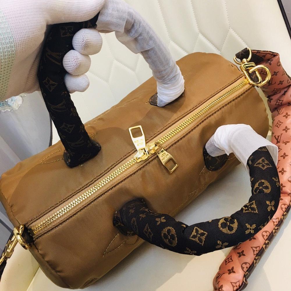 Luxury Elegant Embroidered Nylon Shoulder Bag