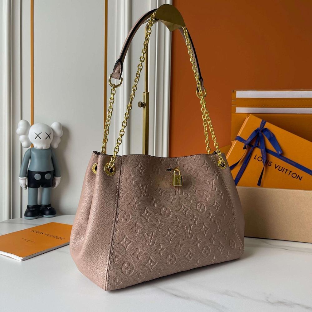 Modern Stylish Monogram Leather Shoulder Bag 34x20x13cm