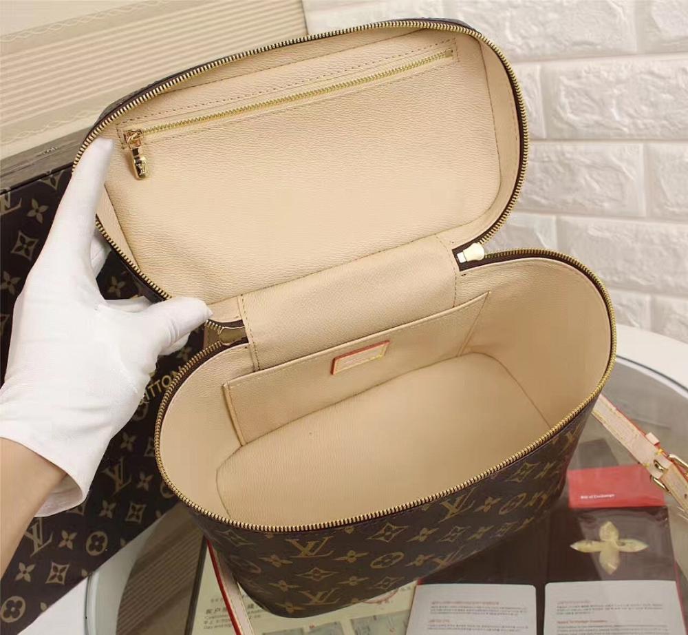 Stylish Gold Monogram Leather Crossbody Bag