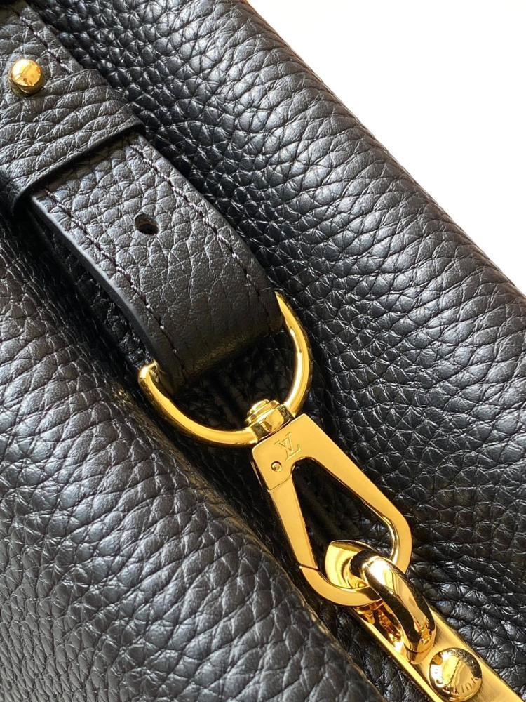 Gold Leather Top Handle Bag Style 1962919022