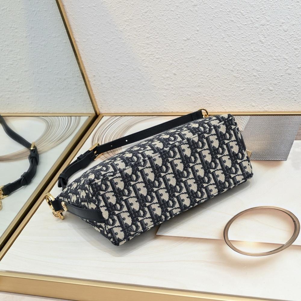 Elegant Stylish Black Studded Calfskin Shoulder Bag