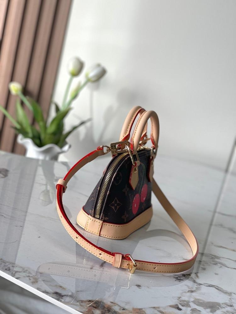 Alma Monogram Leather Shoulder Bag 18x12x8cm Style 956586513