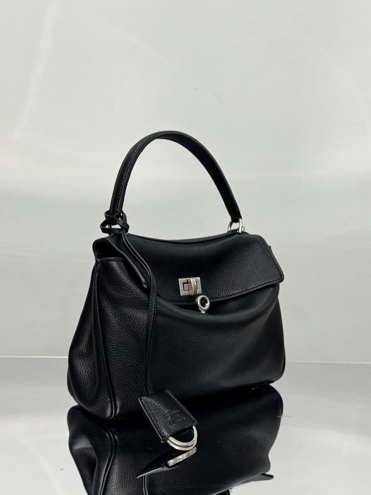 Leather Top Handle Bag Style 674671124