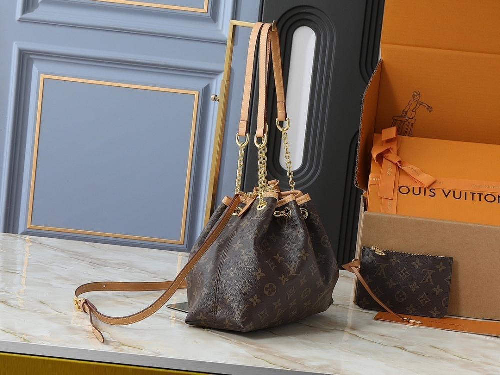 Stylish Monogram Leather Shoulder Bag