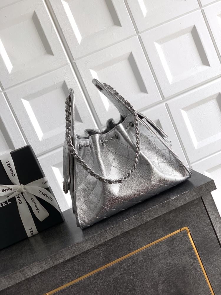 Gold Leather Bucket Bag Style 1677768461