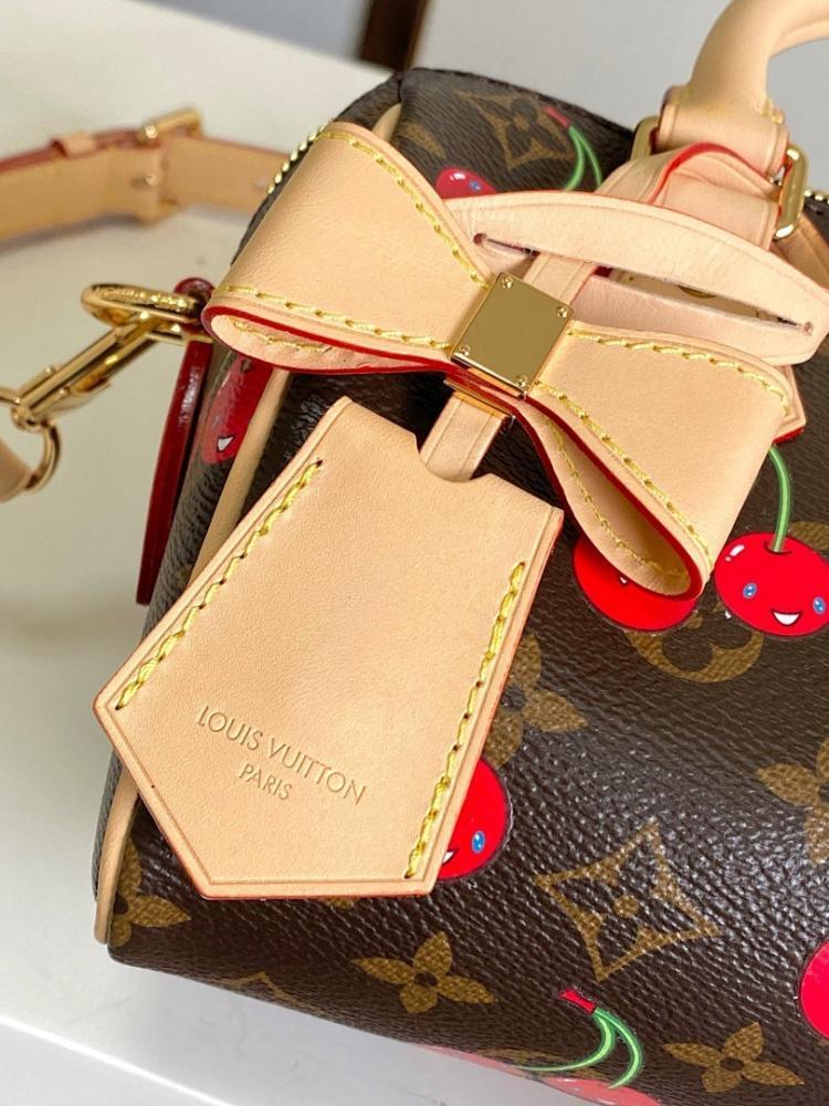Speedy Bandouliere Monogram Leather Shoulder Bag 20.5x13.5x12cm