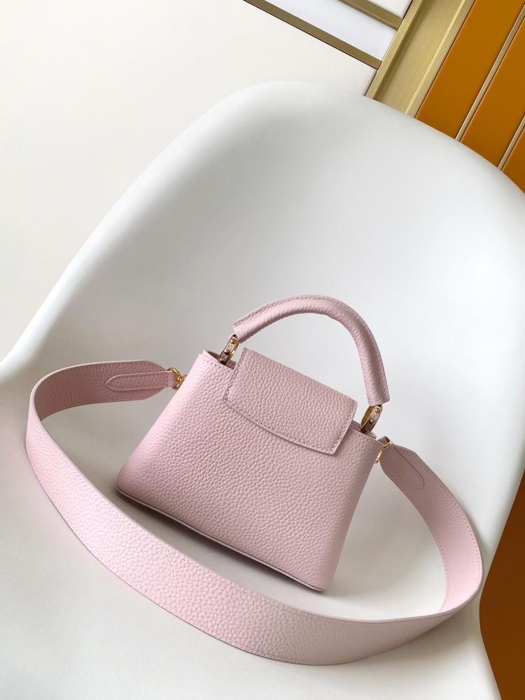 Leather Shoulder Bag Pink Style 1453446057