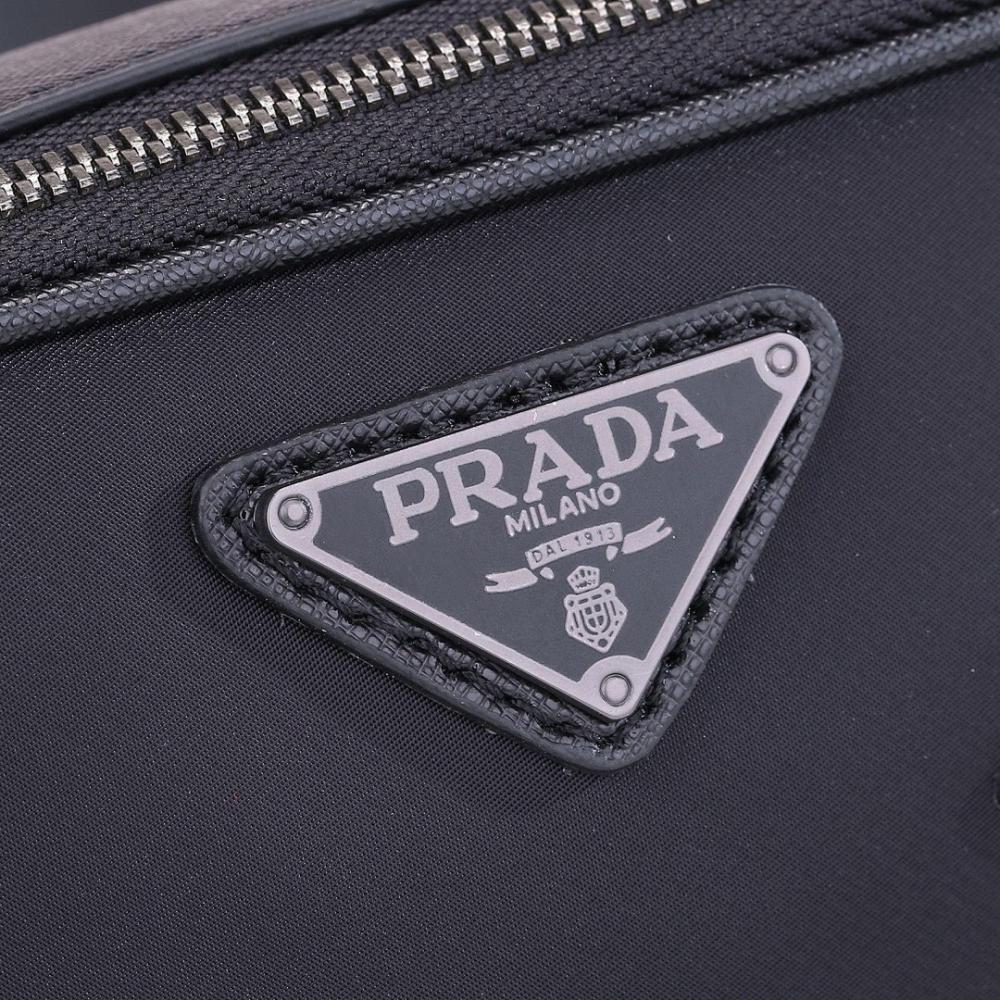 Classic Woven Nylon Shoulder Bag