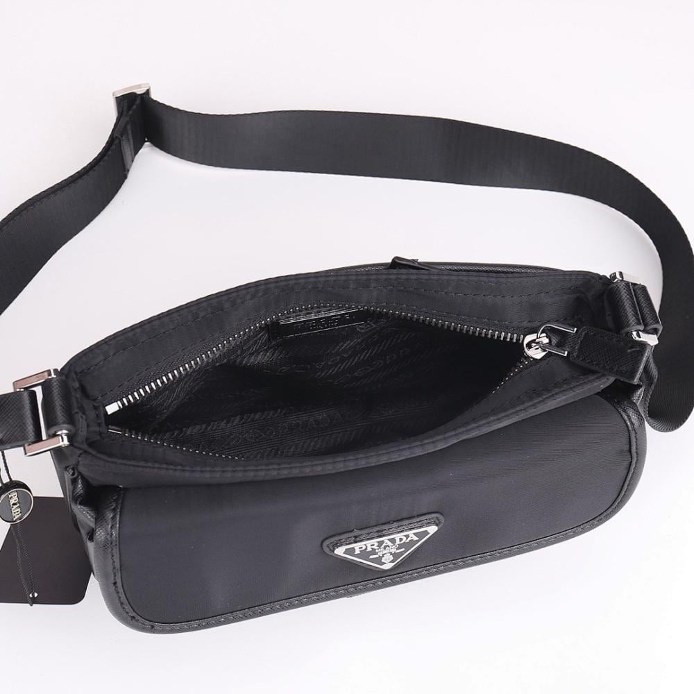 Modern Woven Nylon Shoulder Bag
