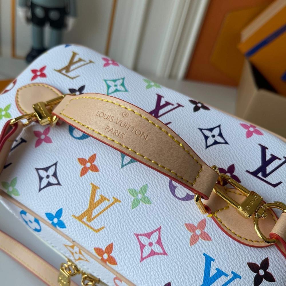 Stylish Monogram Leather Shoulder Bag 24x18x14.5cm