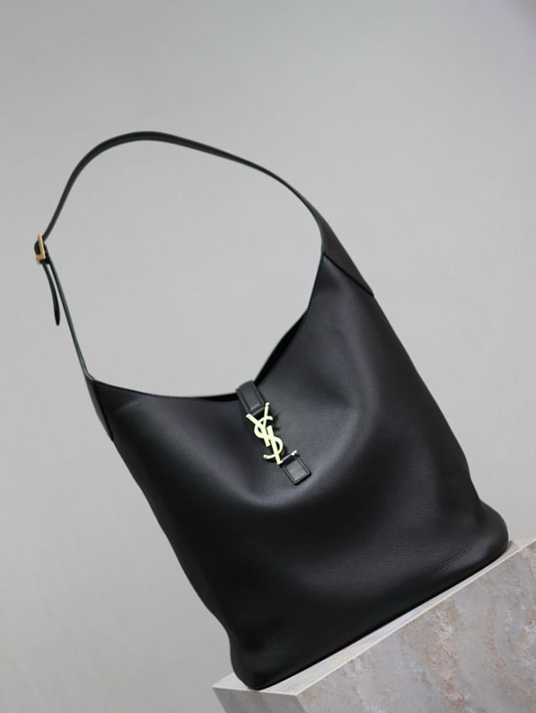 Classic Elegant Leather Bucket Bag