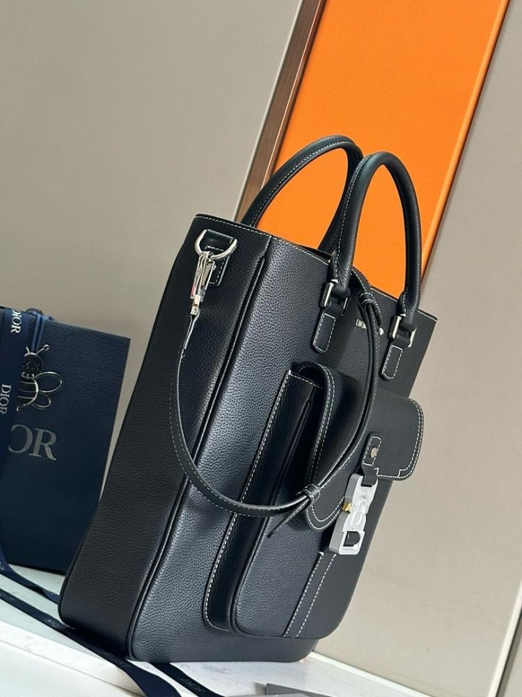 Classic Black Printed Leather Shoulder Bag