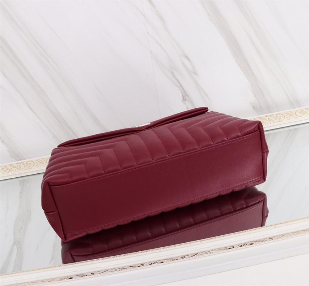 Luxury Stylish Silver Leather Shoulder Bag