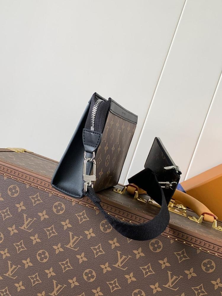 Elegant Stylish Monogram Leather Shoulder Bag
