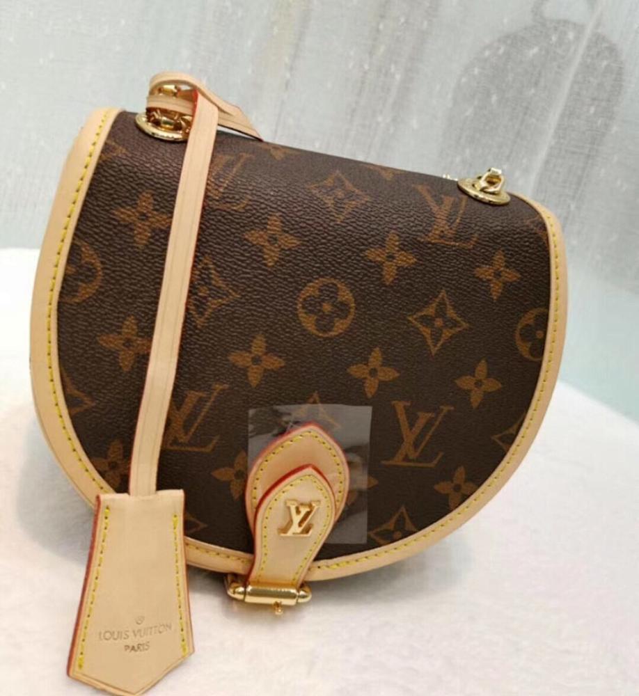 Stylish Monogram Calfskin Shoulder Bag