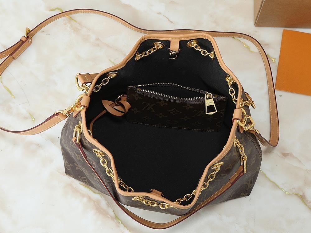 Stylish Monogram Leather Shoulder Bag