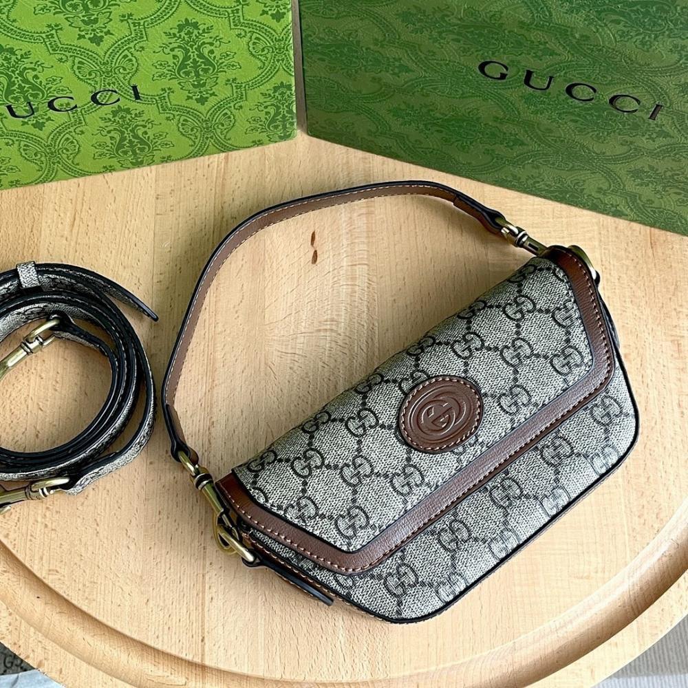 Stylish Refined Monogram Shoulder Bag 18x10x4.5cm