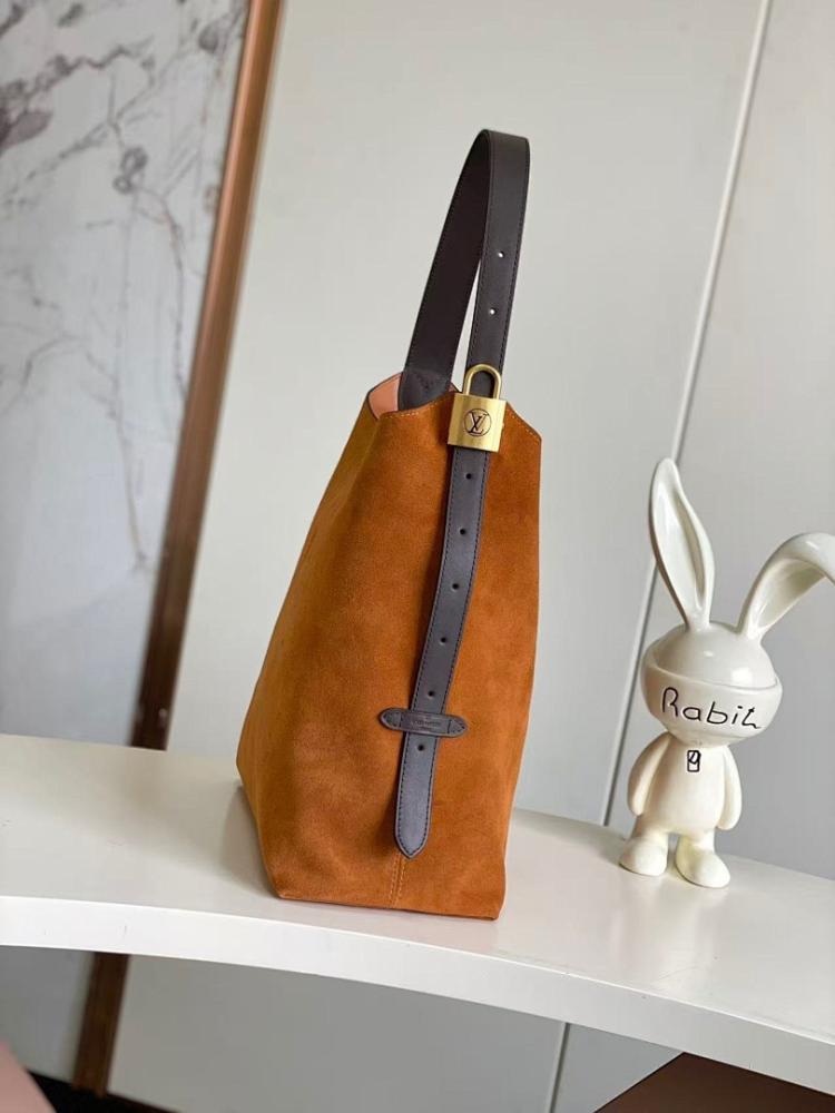 Elegant Stylish Monogram Leather Top Handle Bag 31x35x18cm