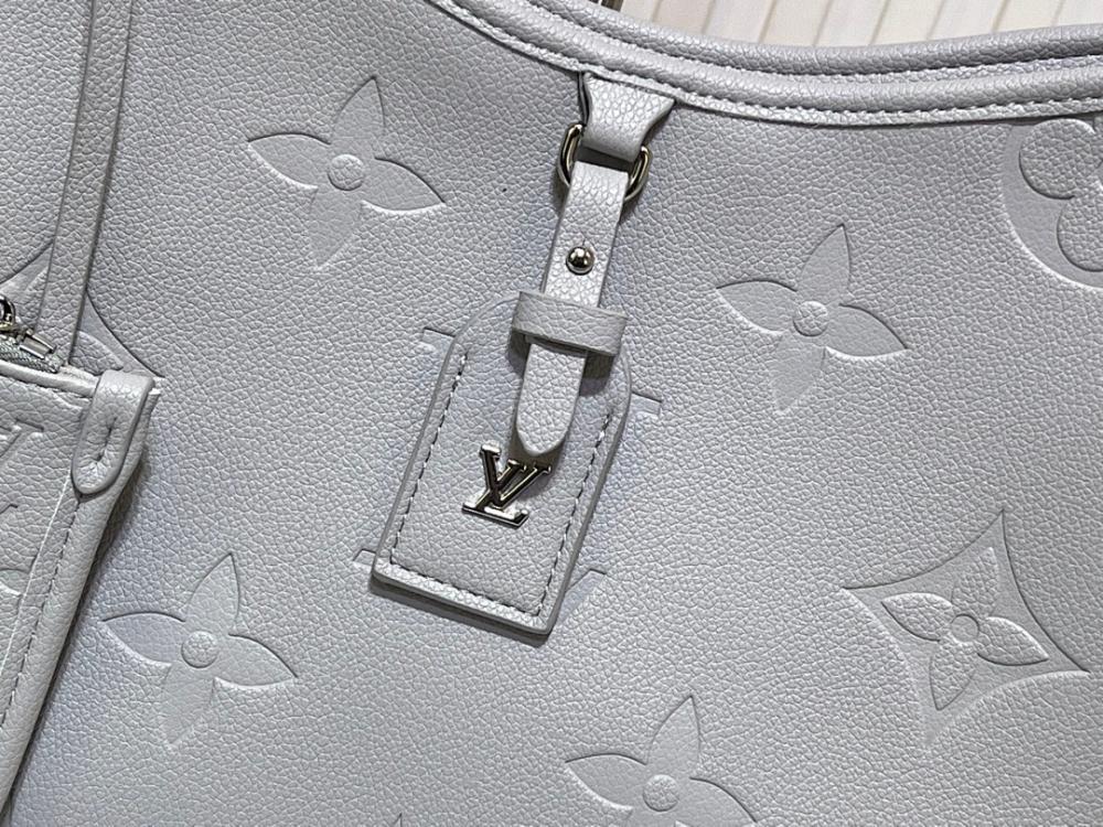 Elegant Refined Monogram Leather Top Handle Bag 29x24x12cm