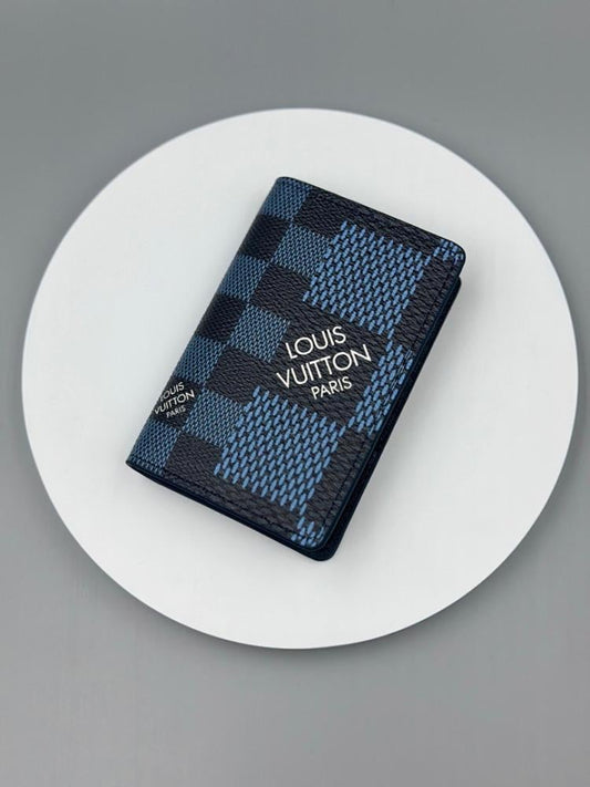 Modern Silver Monogram Wallet