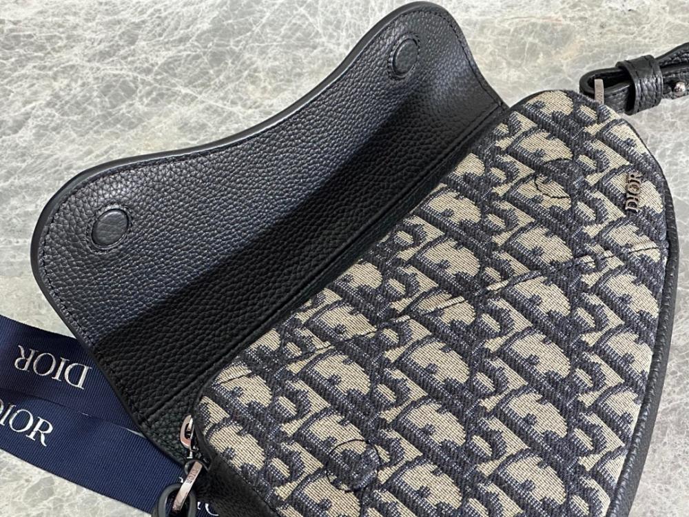 Modern Premium Black Printed Calfskin Shoulder Bag 19.5x13.5x5.5cm