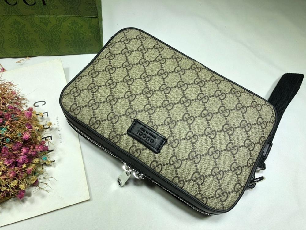 Modern Refined Calfskin Crossbody Bag 23.5x15.5x4.5cm