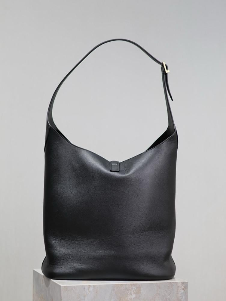 Classic Elegant Leather Bucket Bag