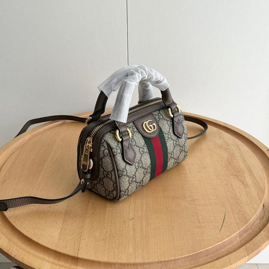Modern Woven Top Handle Bag