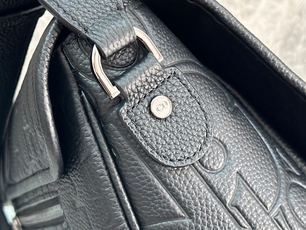 Classic Black Calfskin Crossbody Bag