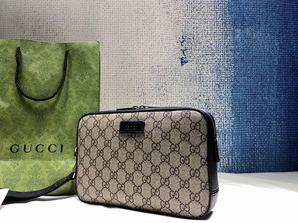 Modern Refined Calfskin Crossbody Bag 23.5x15.5x4.5cm