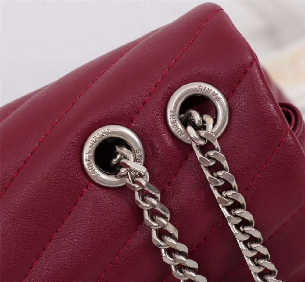Luxury Stylish Silver Leather Shoulder Bag