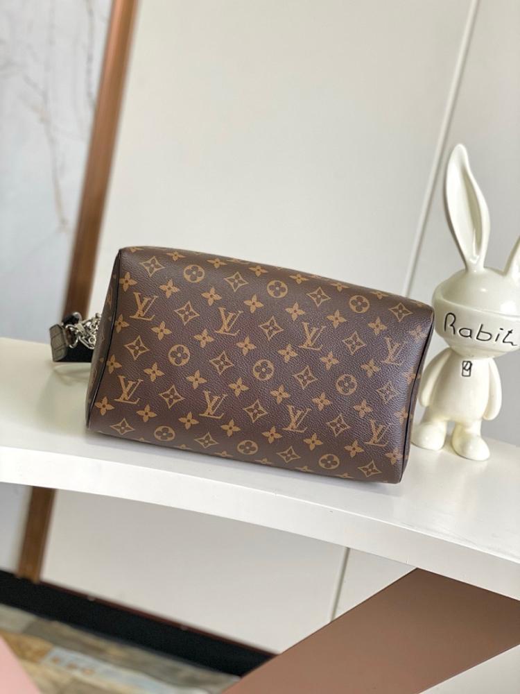 Elegant Premium Black Monogram Leather Shoulder Bag