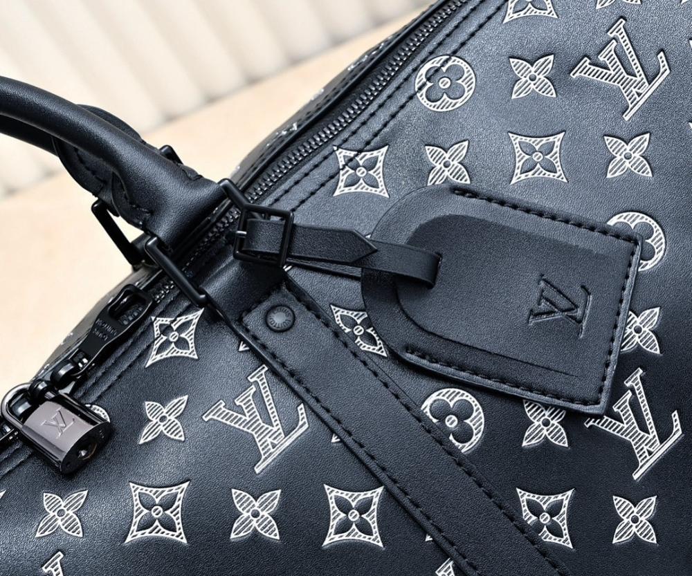 Elegant Printed Leather Top Handle Bag