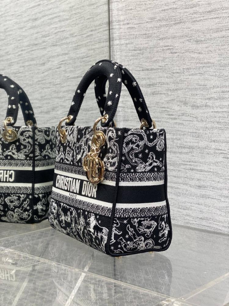 Embroidered Top Handle Bag Pink