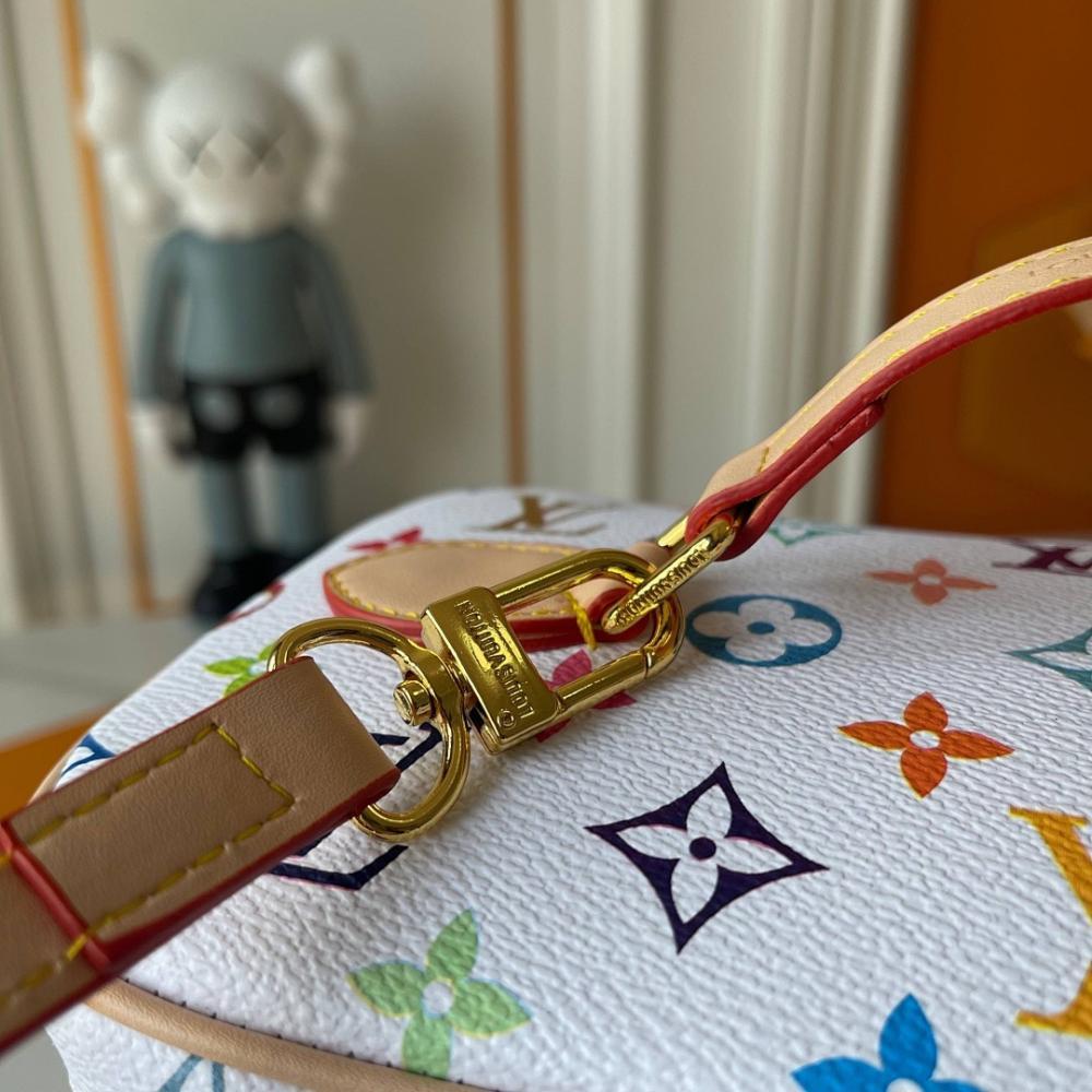 Stylish Monogram Leather Shoulder Bag 24x18x14.5cm