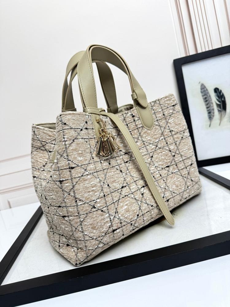 Modern Refined Blue Jacquard Shoulder Bag 28.5x21.5x17cm