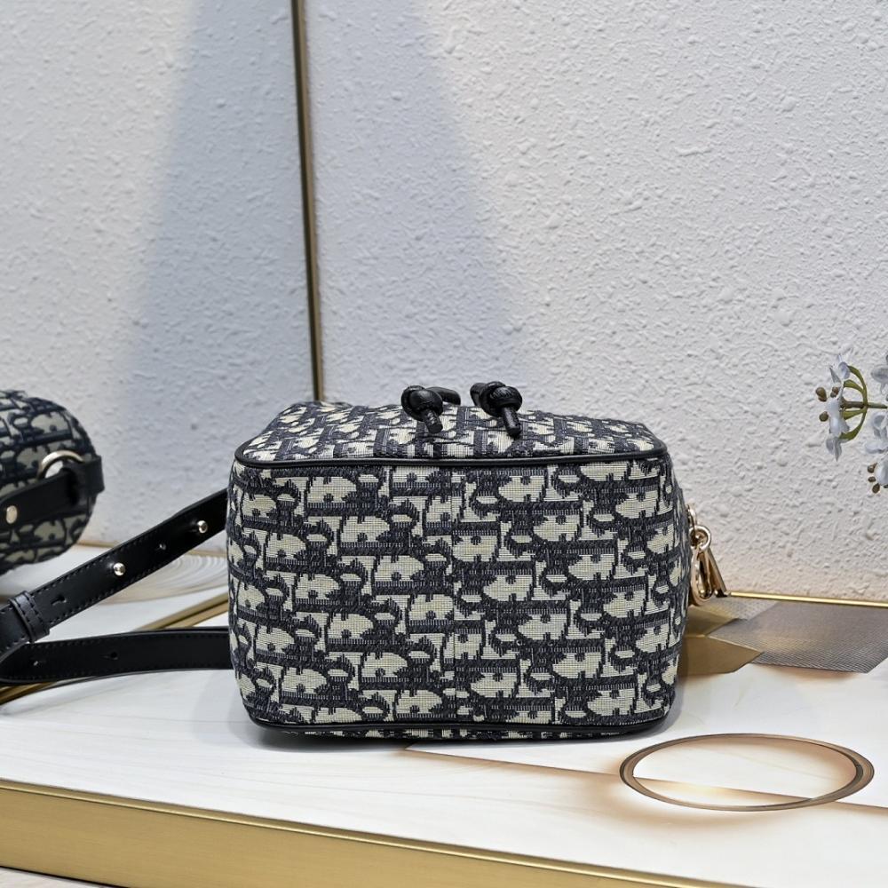 Elegant Gold Embroidered Lambskin Bucket Bag
