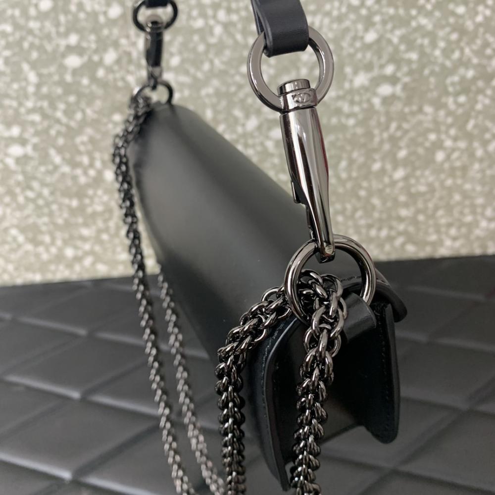 Crystal-Embellished Calfskin Top Handle Bag Style 1781491136