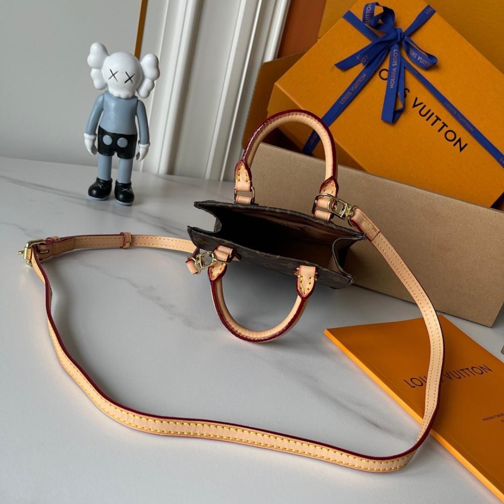 Modern Luxury Monogram Leather Shoulder Bag 14x17x5cm
