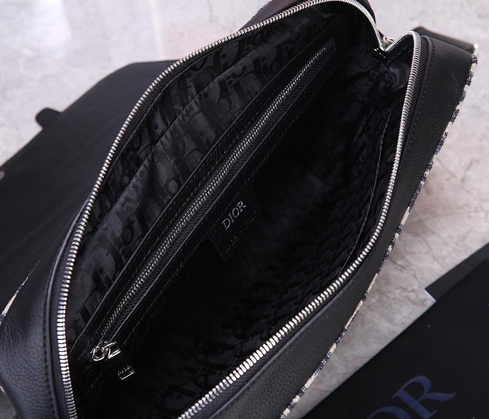 Modern Luxury Beige Embroidered Jacquard Shoulder Bag