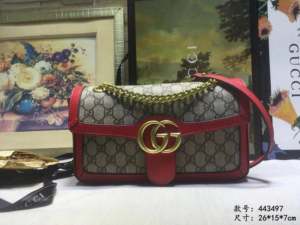 Alma Red Top Handle Bag Red/Green