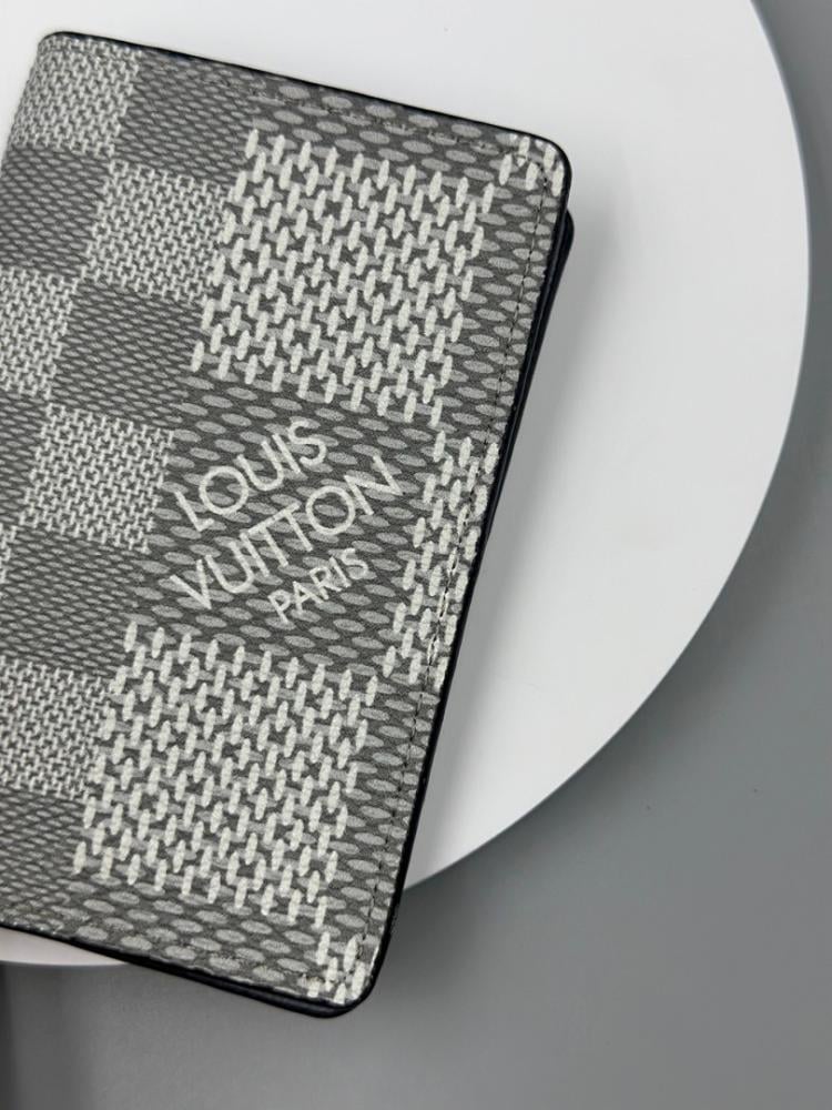 Modern Silver Monogram Wallet