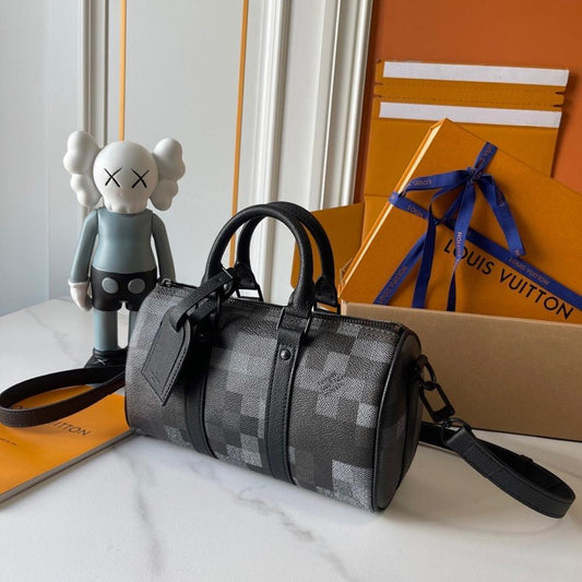 Keepall Monogram Leather Travel Bag 25x15x11cm Style 521358790
