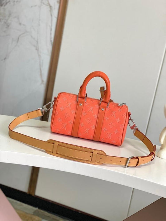 Keepall Monogram Leather Travel Bag 25x15x11cm Style 1605547125