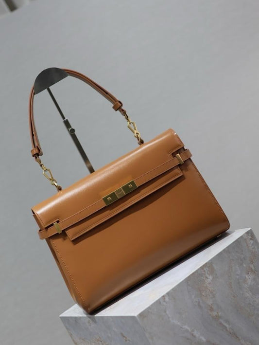Modern Elegant Leather Shoulder Bag 32x23x10.5cm